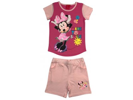 Letný plážový set Minnie Mouse - svetloružový (Velikost - děti 104)