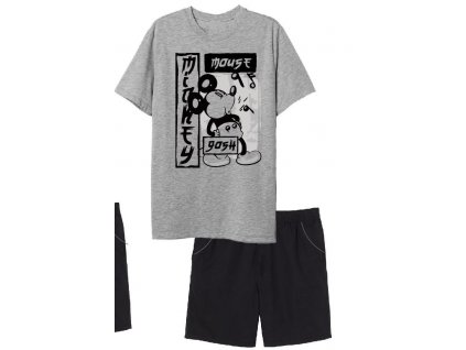 Pánske pyžamo - Mickey Mouse sivé (Velikost - dospělý L)