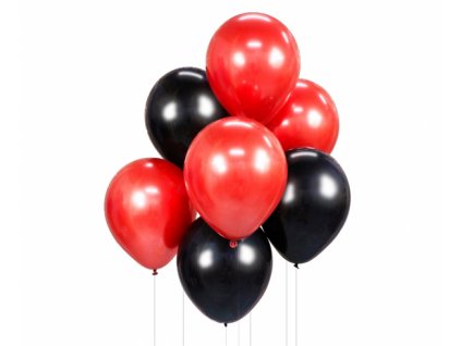 68716 balonova kytica cerveno cierna 7 ks