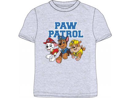 Chlapčenské tričko - Paw Patrol sivé (Velikost - děti 104)