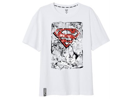Pánske tričko - Superman biele (Velikost - dospělý L)