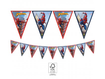 71458 papierovy banner marvel spiderman