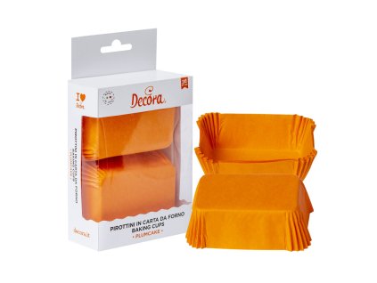 Papírové formy na biskupský chlebíček - oranžové 36 ks