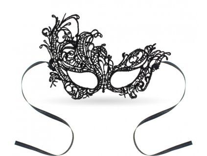 Benátska škraboška - čierna