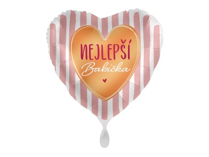 Fóliový balón srdce - Nejlepší babička