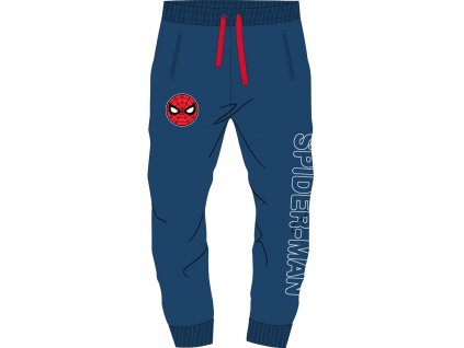 Chlapčenské tepláky - Spider-man modré (Velikost - děti 104)