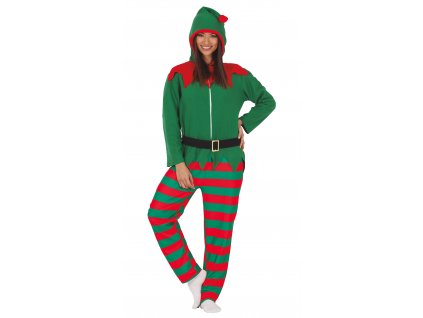 Dámske vianočné pyžamo - Elf (Velikost - dospělý L)