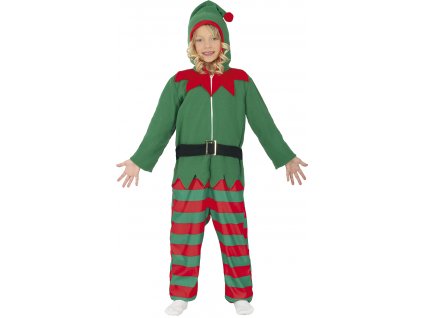 Detské vianočné pyžamo - Elf (Velikost - děti M)