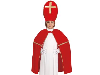 Dětský set Mikuláš - Čepice a plášť