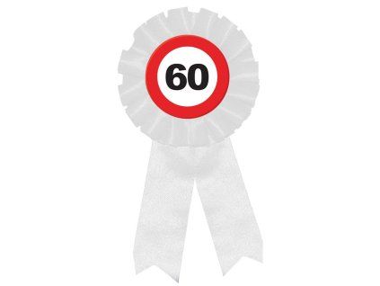 Kokarda 60. - červeno/biela