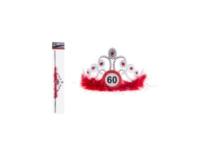 Korunka 60. narozeniny s červenými peříčky