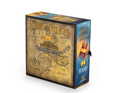 Puzzle Pán Prsteňov - Middle earth map