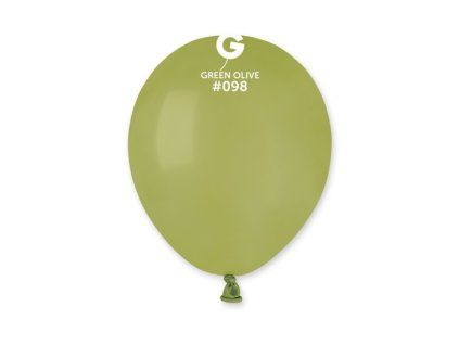 Balónik pastelový olivový 13 cm
