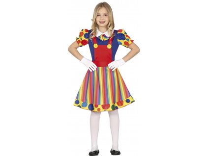 Dievčenský kostým - Klaun (Velikost - děti S)