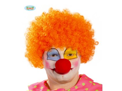 Kudrnatá paruka - oranžová