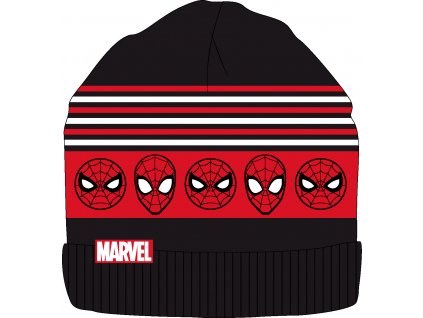Chlapčenská čiapka na zimu - Spiderman (Velikost kšiltovka 52)