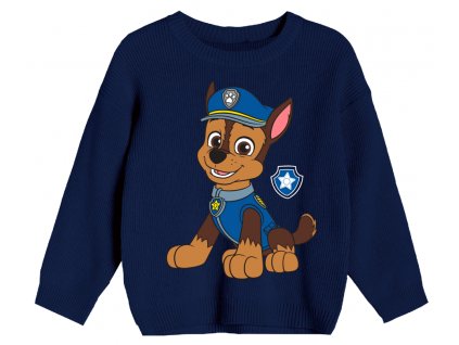 Chlapčenský sveter - Paw Patrol modrý (Velikost - děti 104)