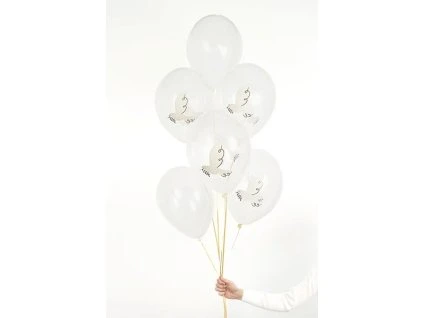 Pastelové balóny - Holuby 6 ks