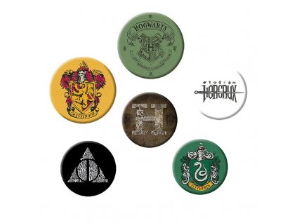 harry potter badge pack mix x4