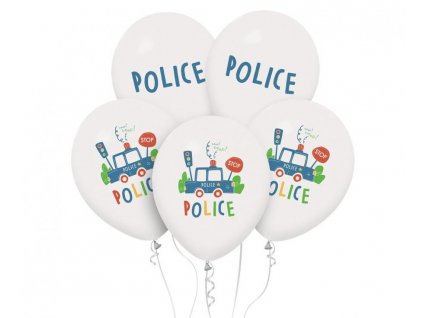 84111 balonova kytica policia 5 ks