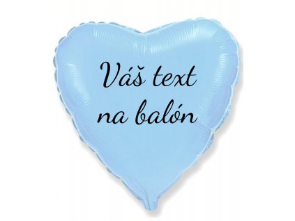 83289 1 foliovy balon s textom svetlomodre srdce 45 cm