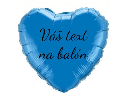 83298 1 foliovy balon s textom tmavomodre srdce 45 cm