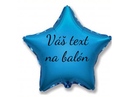 83310 1 foliovy balon s textom modra hviezda 45 cm