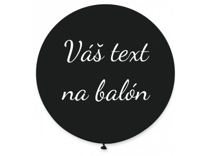 83346 1 balon s textom cierny 80 cm