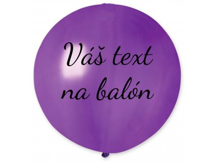 83349 1 balon s textom fialovy 80 cm