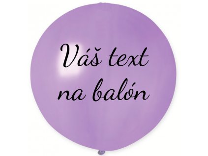 83355 1 balon s textom levandulovy 80 cm