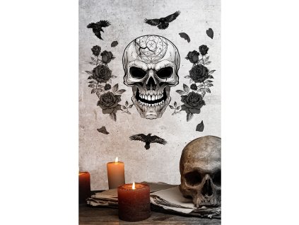 Nálepky na stenu - Lebka