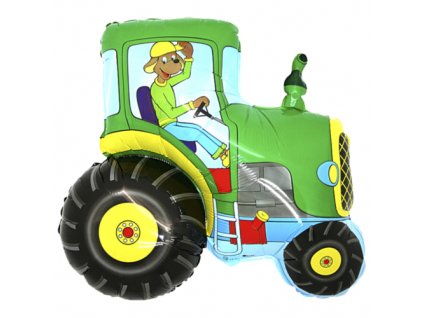 1572389816 baloniky chlapci balon traktor so psom zeleny 1 (1)