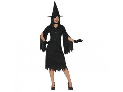 Dámsky kostým - Čarodejnica zo Salemu (Velikost - dospělý M)