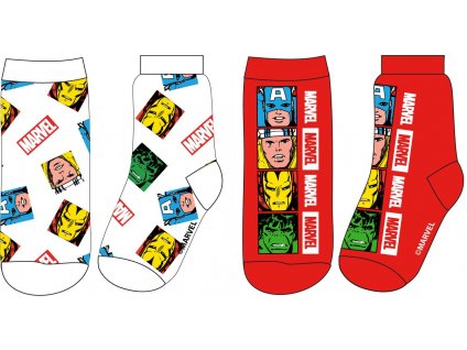 Sada 2 párov detských ponožiek - Avengers (Velikost ponožek 23-26)