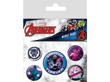 Sada odznakov - Čierny Panter, navždy Wakanda