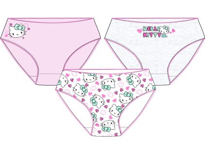 Dievčenské spodné prádlo - Hello Kitty mix 3 ks (Velikost - děti 104/110)