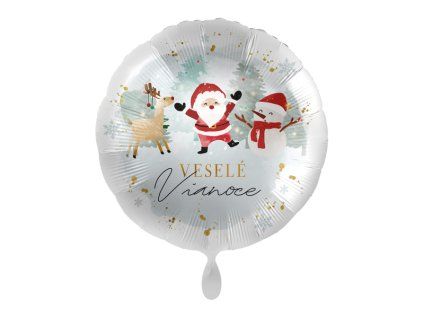 Fóliový balón - Veselé Vianoce