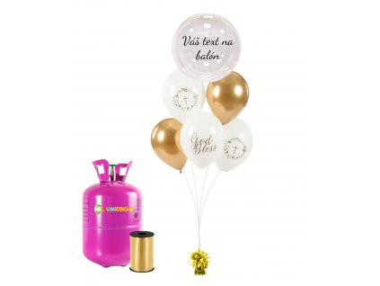 Personalizovaný helium párty set - Křtiny 13 ks