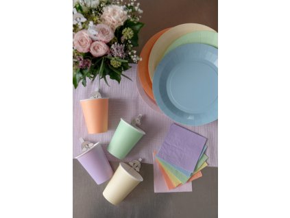 Servítky - jednofarebné 21 x 20 cm (Barva Bílá)