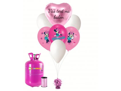 Personalizovaný helium párty set - Minnie 13 ks