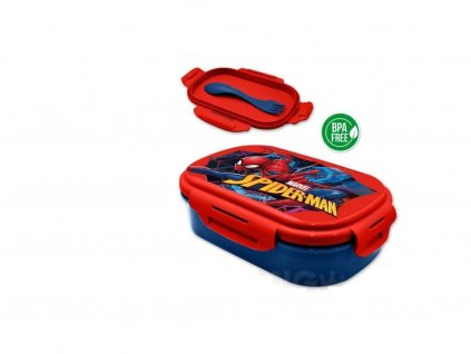 88866 1 box na desiatu s vidlickou spiderman