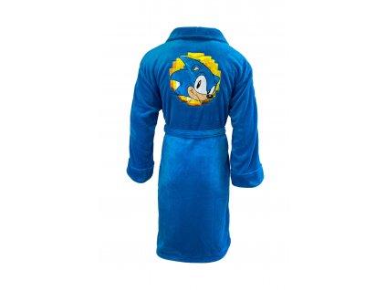 93725 Sonic Go Faster Fleece Bathrobe back