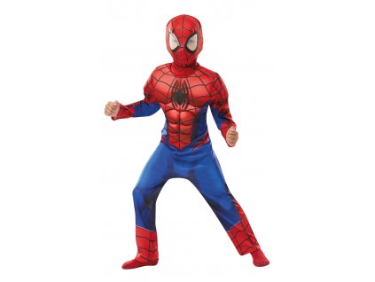 Detský kostým Spiderman deluxe (Velikost - děti XS)