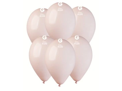 Balónik pastelový - shell ružový 100 ks 30 cm