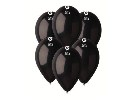Balón pastelový - Čierny 30 cm 100 ks
