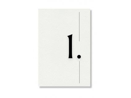 Číslo stola - Simple (Zvolte množství od 1 ks do 10 ks)