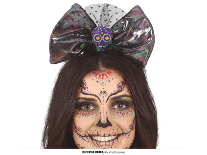 Čelenka - Kostra a čierna ruža