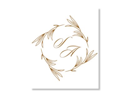 Visačka na darček - Golden Exquisite