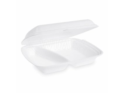 101527 menu box xps 2dilny bily 241 x 207 x 69 mm 600ml 125 ks