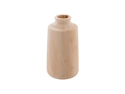 wooden vase dia 7 3cm x 13 5cm